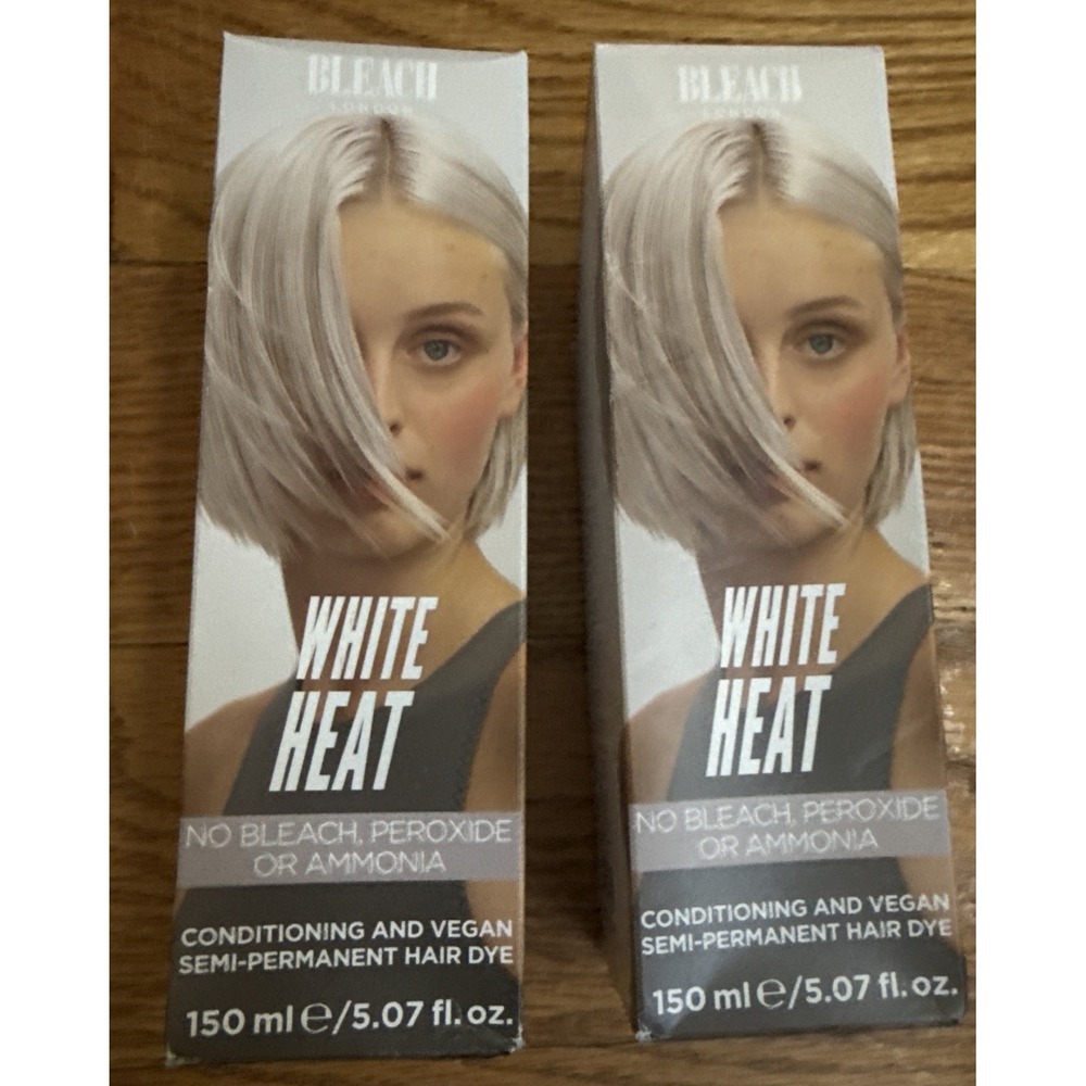(2) Bleach London White Heat Super Cool Colour Semi-Permanent Cream 5.07 fl oz